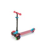 Chillafish Scotti Glow Işıklı Çıkarılabilir Direksiyonlu 3 Tekerlekli 3+ Yaş Çocuk Scooter - Kırmızı