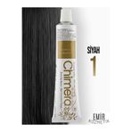 CHİMERA Yarı Bitkisel Saç Boyası No 1 - Siyah 60ml + Pierra Oksidan 60ml