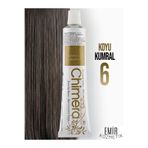 CHİMERA Yarı Bitkisel Saç Boyası No 6 - Koyu Kumral 60ml + Pierra Oksidan 60ml