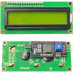 China 2X16 LCD - LCD1602 Yeşil Ekran + IIC/I2C Arayüz Modülü