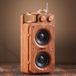 Chinese Purchaser Retro Bluetooth Hoparlör Kahverengi Nostaljik Taşınabilir Radyo
