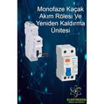 chint Monofaze Kaçak Akım Rölesi Ve Yeniden Kurma Ünitesi