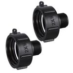 Chistepper 2 paket 275 330 IBC Tote adaptör IBC drenaj adaptörü su hortumu erkek adaptörü 2 "kaba iplik X erkek 3/4" G hortum bahçe hortumu tahliye tapası konektörü bahçe hortumu