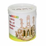 Chiva CS-8831 100 Parça Natural Ahşap Blok Seti