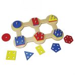 Chiva KAL-1013 Ahşap Geometrik 6'lı Sök Tak