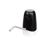 CHNA Şarjlı Damacana Su Pompası, Beyaz, Plastik, Çift Batarya, Uzun Şarj Ömrü, 5W, USB Type-C, Modern Tasarım (Siyah)
