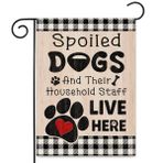 CHOANG Noel Karşılama Bayrağı - Komik Tatil Bayrakları Dekor Köpek Evi, 12x18 - Şımarık Köpekler ve Ev Personeli Açık Hava İşareti - Evcil Hayvan Sever Hediyesi, Evcil Hayvanlar Doğum Günü Hediyeleri