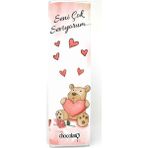 Chocolato Seni Çok Seviyorum 4 300 gr Bitter Fındıklı Tablet Çikolata