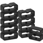 Chofit Silikon Güvenli Bant Keepers Bağlantı Elemanları Halkaları Halkalar Halkalar Garmin Vivosmart 3/Vivosmart 4/Vivofit 3/Vivofit 4/Vivofit jr/Vivofit jr.2 Akıllı Aktivite İzleyici Siyah