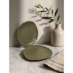 Choice 2'li Adelfa Tone Oval Tabak 15 cm Servis-Sunum-Kahvaltı-Peynir-Şarküteri Çok Amaçlı Gourmet Tabak - Çok Renkli