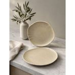 Choice 2'li Sahara Tone Oval Tabak 20 cm Servis-Sunum-Kahvaltı-Peynir-Şarküteri Çok Amaçlı Gourmet Tabak - Çok Renkli