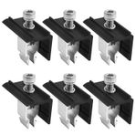 Choonjin 6 adet uç kelepçesi, balkon elektrik santrali, 30 mm, alüminyum alaşım güneş enerjisi modülü tutucu, sabitleme güneş enerjisi modülü seti, güneş paneli tutucu, kenar kelepçesi, çatı braketleri için, güneş enerjisi modülleri (6 adet)