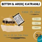 choosmetic CH00BAK Doğal Bıttım & Ardıç Katranlı Kabak Lifli Sabun | Arındırıcı & Ferahlatıcı | 120 Gr