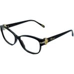 Chopard VCH228S 700 23KT Gold Black Cat Eye Kedi Gözü Siyah 23KT Altın Kristal Taşlı Kadın Gözlük - Siyah - Altın