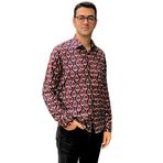 Chordi Uzun Kol Regular Fit Baskılı Pamuk Gucci Model Erkek Gömlek