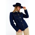 CHOS7N Kadın Denim Ceket – Uzun Kollu Jean Ceket, Şık ve Günlük Kombin