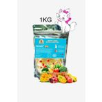 Chow Raw Food 1 kg Balıklı Meyveli Tam Pişmiş Barf Kedi Maması Hipoalerjenik ve Tüy Sağlığı