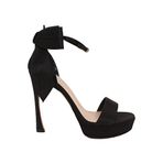 Christian Dior Mille Dior Sandal KCQ944SAT-900 Kadın Topuklu Ayakkabı Siyah