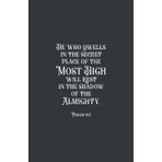 Christian Gifts | Psalm 91:1 The Secret Place of the Most High: Bible Journal Notebook Diary for Men, Women and Teens, Inspirational Scripture ... Pages for Writing Notes, Compact Handy Size