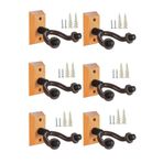 Chroma Gitar Bağlama Ukulele Duvar Askısı 6 Adet Standı Ahşap Yüzey + Dübel ve Vida dahil