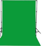 chromakey-green screen- greenbox -yeşil fon perde (1.5x2m) + Fon standı