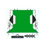 Chromakey Green Screen Greenbox Yeşil Fon Perde Çekim Seti (2x3m)