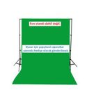 chromakey- green screen greenbox yeşil fon perde(3 x 4 m)