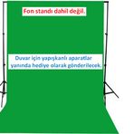 chromakey- green screen greenbox yeşil fon perde(3 x 6 m)