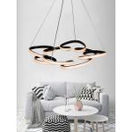Chromdarwish Modern Siyah Modern Sarkıt LED Avize 3 Renk ( Sarı Beyaz ve Gün Işığı ) Büyük Boy Salon