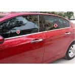 Chromeline Fiat Egea Krom Cam Çıtası 4 Parça Paslanmaz Çelik 2015-2025