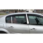 Chromeline Renault Megane 2 Krom Kapı Direği Cam Direği 4 Parça 2003 - 2012 Paslanmaz Çelik
