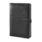 Chronoplan 50826 ajanda ajanda 2026 (randevu planlayıcı A6 (95 x 145 mm) yüksek kaliteli suni deriden sert kapak, haftalık planlayıcı, 2 sayfada 1 hafta, mıknatıslı kilit, kalem tutucu dahil) siyah