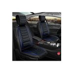 Chrysler Concorde Uyumlu Lüx Deri Oto Koltuk Kılıfı Ön Arka Takım Set Antalya SİYAH MAVİ