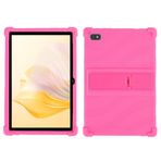 CHSTLS Blackview Tab 7 4G 10,1 İnç için Kılıf, Hafif Yumuşak Silikon Çocuk Dostu Koruyucu Kaymaz Darbeye Kılıf Standlı Android Tablet 10,1 İnç Blackview Tab 7 4G için - Gül Kırmızısı
