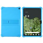 CHSTLS Google Pixel Tablet 2023 11 İnç için Kılıf, Hafif Yumuşak Silikon Çocuk Dostu Koruyucu Kaymaz Darbeye Kılıf Standlı Pixel Tablet 11 İnç için - Açık Mavi