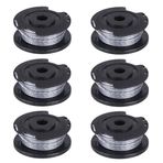 Chuancheng BOSCH ART 23 26 SL Qualcast CLGT2425A Ryobi RLT36 4mX1.65mm için 6 Adet Hattı Makara Yedek Tek Katmanlı