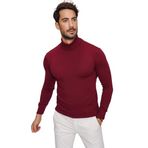 Chuba 20w154 Bordo Balıkçı Yaka İnce Triko Erkek Kazak