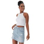 Chuba 23S1008 Beyaz Kadın Crop Bluz