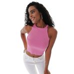 Chuba 23S1008 Pembe Kadın Crop Bluz