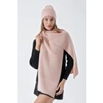 Chuba 24W132 Pudra Kadın Atkı Bere Takımı