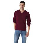 Chuba 25W2002 Bordo Selanik Örgü Triko Erkek Kazak