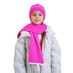 Chuba Çocuk Selanik Örgü Atkı Bere Takımı 7-9 & 10-12 Yaş CHKIDS106 Fuşya 10-12 Yaş