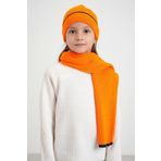 Chuba Çocuk Selanik Örgü Atkı Bere Takımı 7-9 & 10-12 Yaş CHKIDS106 Oranj 7-9 Yaş
