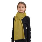 Chuba Çocuk Selanik Örgü Triko Atkı Olive CHKIDS108