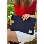 CHUBA Dokulu Triko Aksesuarlı Laptop & Macbook & Tablet Kılıfı 13”-14” Inç Uyumlu Lacivert CHAX823