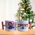 Chuck - çaki korkutucu bebek sevgililer günü t kulp kahve fincan takımı