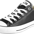 Chuck Taylor All Star Leather Erkek Günlük Spor Ayakkabı-Siyah-44