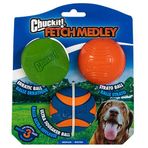 Chuckit Fetch Medley Gen 2 3'lü Orta Köpek Oyun Topu