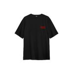 Chucky Charles Lee Ray Oyuncak Bebek Bıçak Sırt Ön Baskılı Oversize Tişört Unisex T-Shirt Siyah