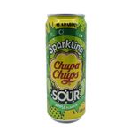 Chupa Chups Sparkling Sour Apple Flavour - Ekşi Yeşil Elma Aromalı Gazlı İçecek 330 ml